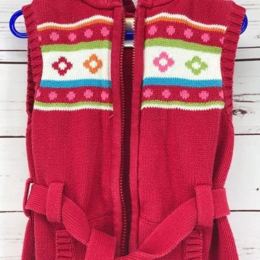Gymboree Red‎ Sleeveless Argyle Sweater Vest